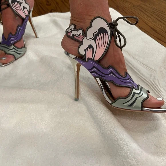 SOPHIA WEBSTER HEAVEN TEMPEST SLING BACK - NEVER WORN - Picture 2 of 9